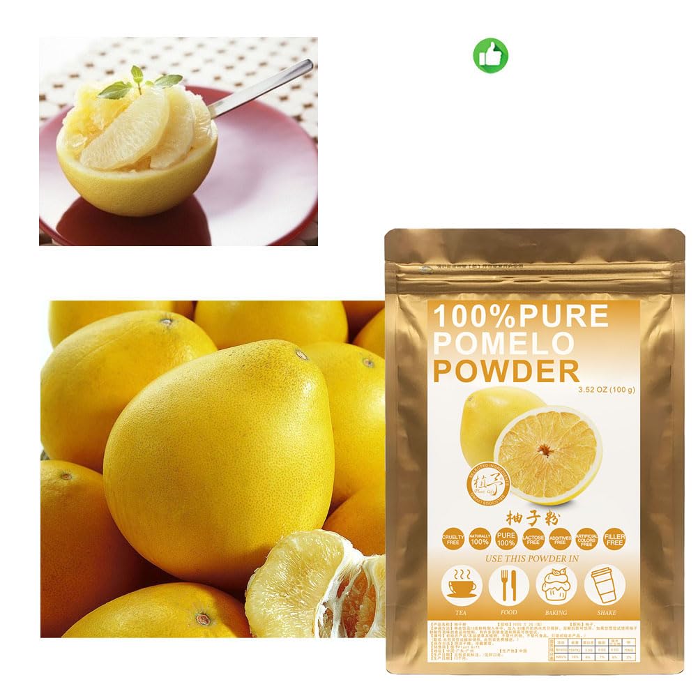 Plant Gift Pomelo Power ??? 100% Pure Natural Plant Grapefruit Powder, Raw, Bulk, No Filler, No additives, Yogurt, Smoothies, and More 100G/3.52oz