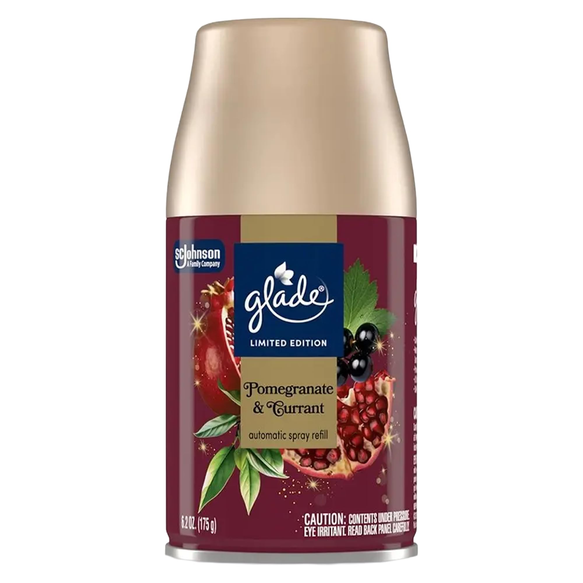 Glade Automatic Spray Refill, Pomegranate & Currant, Limited Edition Air Freshener Refill Can, 6.2 oz