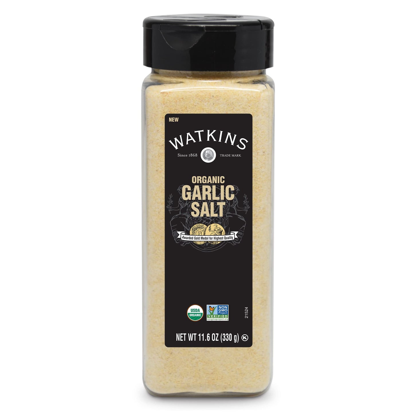 Watkins Organic Garlic Salt, 11.6 oz., 1-Pack