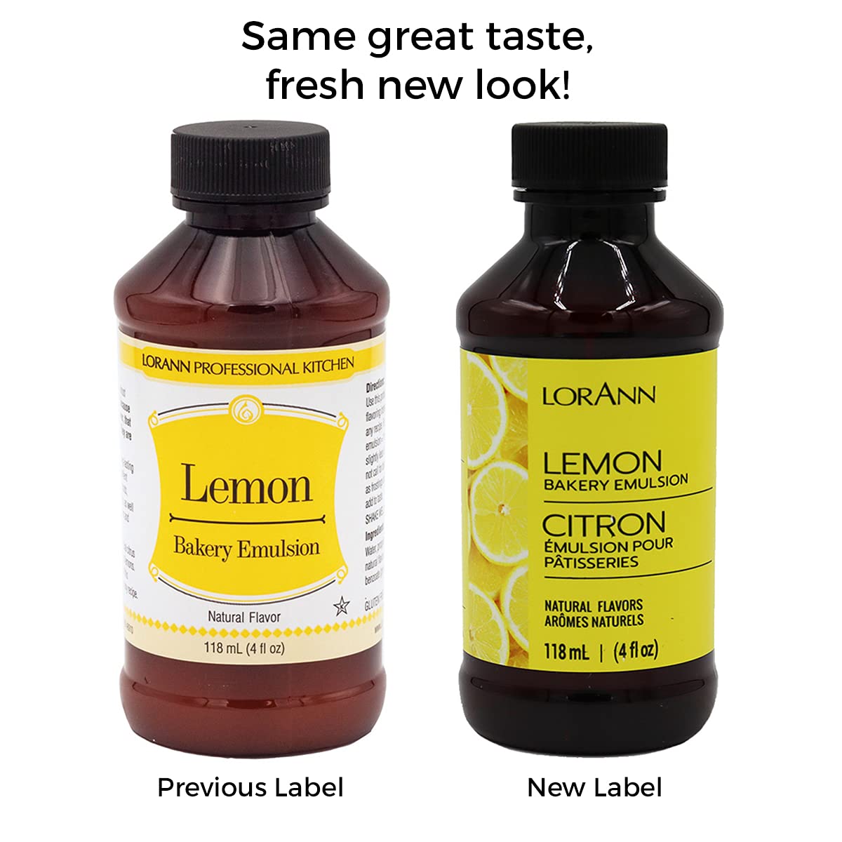 Lorann Oils Lemon Bakery Emulsion: Tangy Lemon Essence, Perfect for Amplifying Citrus Tones in Cakes, Cookies & Desserts, Gluten-Free, Keto-Friendly