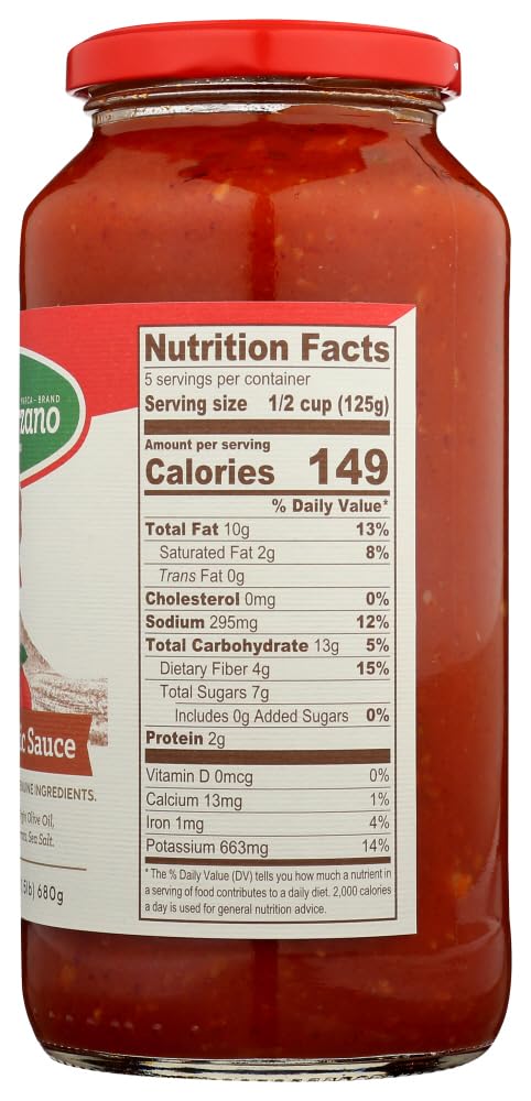 La San Marzano 313292 24 fl oz Sauce Roasted Garlic - Pack of 6
