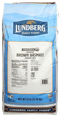 Lundberg Family Farms Organic Rice Brown Basmati - Single Bulk Item - 25LB