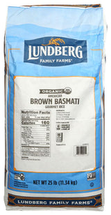 Lundberg Family Farms Organic Rice Brown Basmati - Single Bulk Item - 25LB