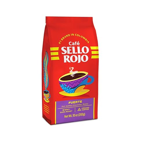 Sello Rojo Fuerte Dark Roast Ground Coffee, 10 oz