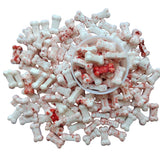 1 Bottle Bloody Red Dog Bones Candy Cake Cupcake Toppers Cookie Decorations Edible Dessert Sprinkles for Halloween Christmas Cake Cupcakes Decoration