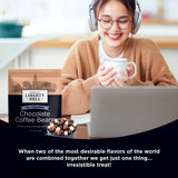 Liberty Bell Chocolate Covered Espresso Beans Tri-Color Blend Candy, 15 Ounce Bag