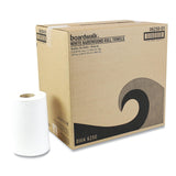 Hardwound Paper Towels, Nonperforated 1-Ply White, 8" W, 2" Core, 350'/Roll