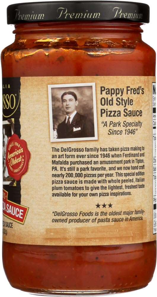 LA FAMIGLIA DELGROSSO Sauce Pizza Old Style, 13.5 fl oz (Pack of 6)