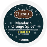 Celestial Seasonings Mandarin Orange Spice Herbal Tea, Keurig® K-Cup® Pods, 24/Box (14735)