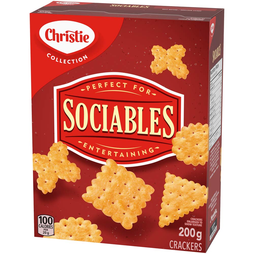 Christie SOCIABLES Crackers, 200g/7.1oz. Box