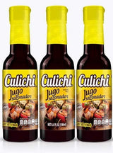 Salsa Culichi (TM) Official Savory Seasoning Sauce (Jugo Sazonador - Authentic Mexican Salsa) (3 Bottles)
