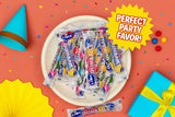 Lalees Bulk Gumballs - No Artificial Dyes - Pack of 30 Tubes - Rainbow Gum Balls Tubes - Tutti Frutti Flavored - Bulk Chewing Candy for Sporting