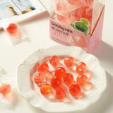 Fruit Juice Candy Assortment Pack, Grape, Passion Fruit, Mango Flavors, 73g, 3 Bags (Peach)
