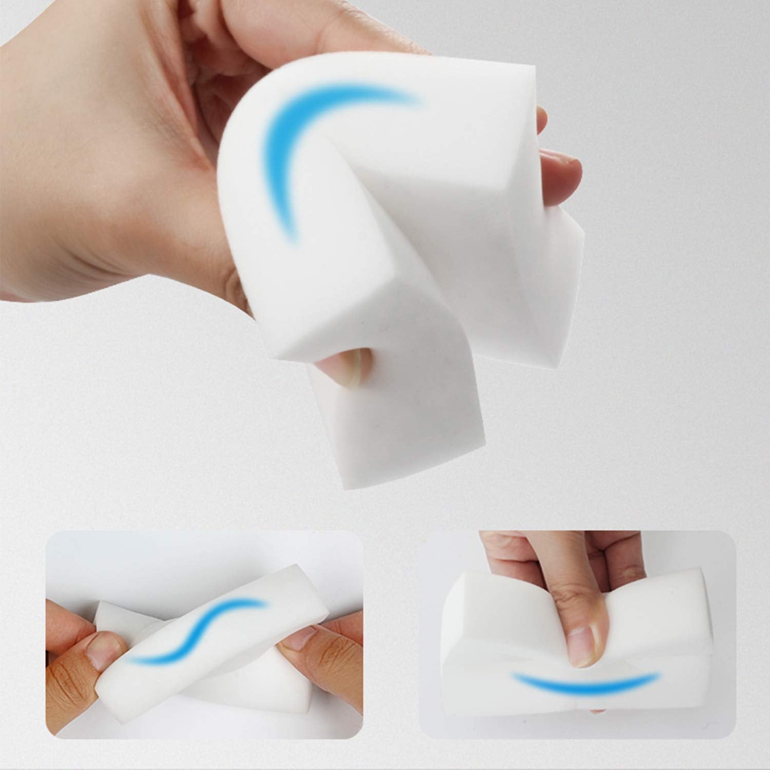 Extra Large Eraser Sponge, Extra Thick, Long Lasting, Multi-Purpose Scrubber Foam Cleaning Pads, Magic Eraser for Bathtub, Floor, Baseboard, Bathroom