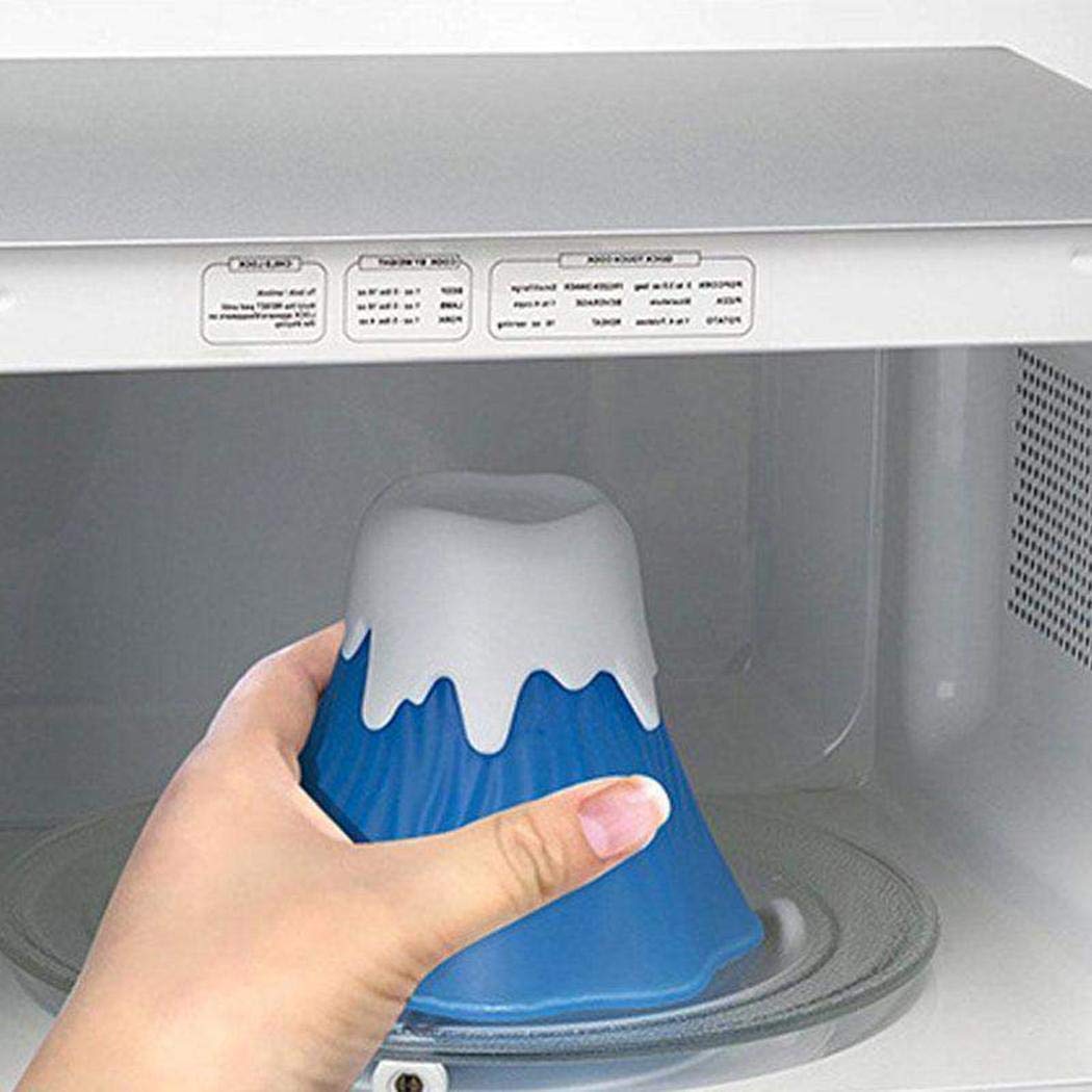 Evelove Microwave Oven Cleaner Steam Volcano Shape Home Kitchen Gadget Cleaning Tool Kitchen Cleaners