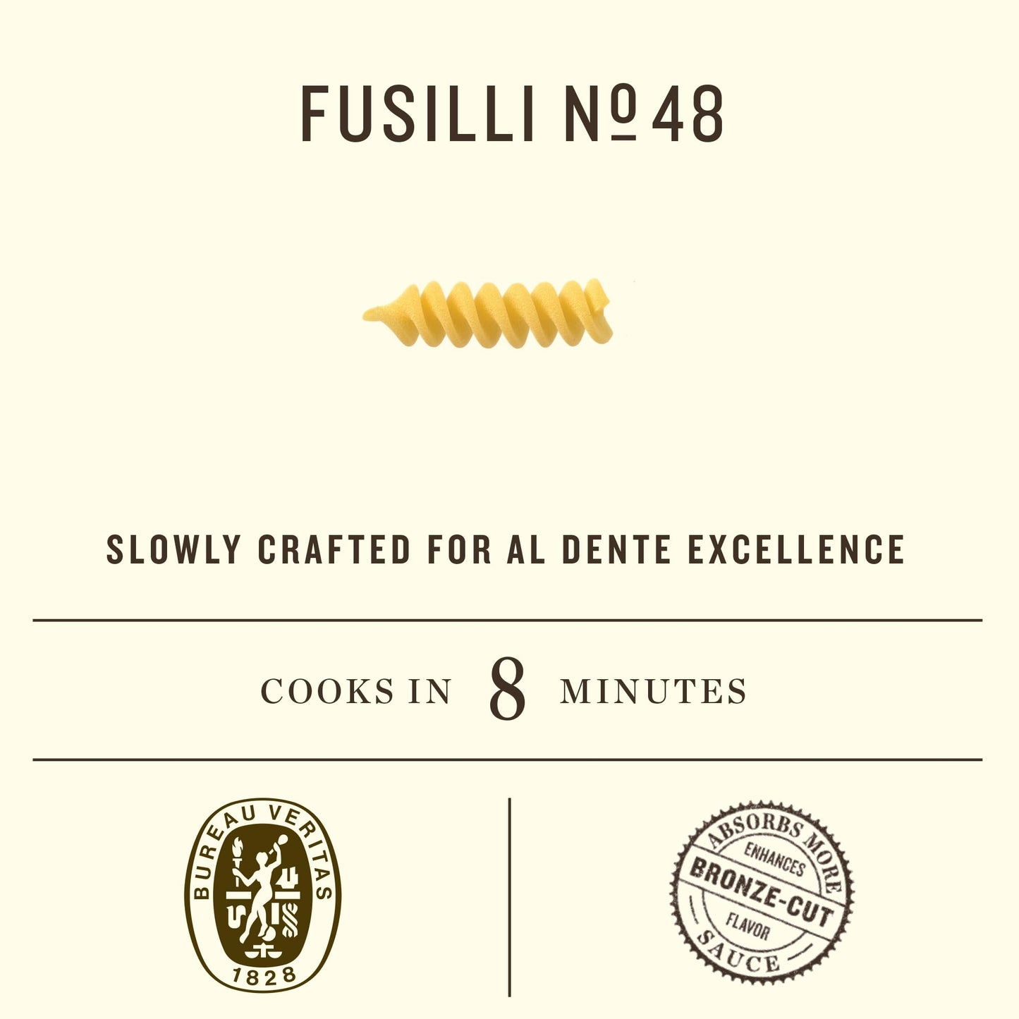 Rummo Fusilli Pasta N.48 - Fusilli Pasta Noodles, Spiral Pasta, Italian Pasta, Curly Noodles, Dry Pasta, Durum Wheat Pasta - 16 Ounce (Pack of 1)