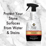 Stone Care International Daily Cleaner/Polish & Sealer Stone Care Kit for Granite, Quartz, Quartzite, Limestone Countertops - No residue, Superior