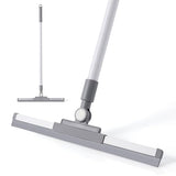 Yocada Rubber Floor Squeegee Broom TPR Blade Adjustable Scrubber Squeegee Household Broom for Shower Bathroom Kitchen Home Tile Pet Hair Fur Floor