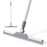 Yocada Rubber Floor Squeegee Broom TPR Blade Adjustable Scrubber Squeegee Household Broom for Shower Bathroom Kitchen Home Tile Pet Hair Fur Floor