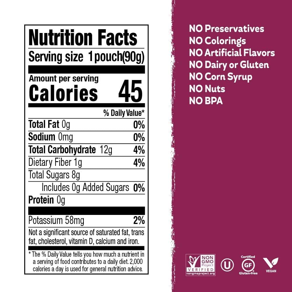 Buddy Fruits Snacks To Go Cinnamon Unsweetened Applesauce 3.2oz Pouch (Pack of 70) Gluten-Nut-Dairy-Preservatives-BPA Free, Non GMO, Kosher