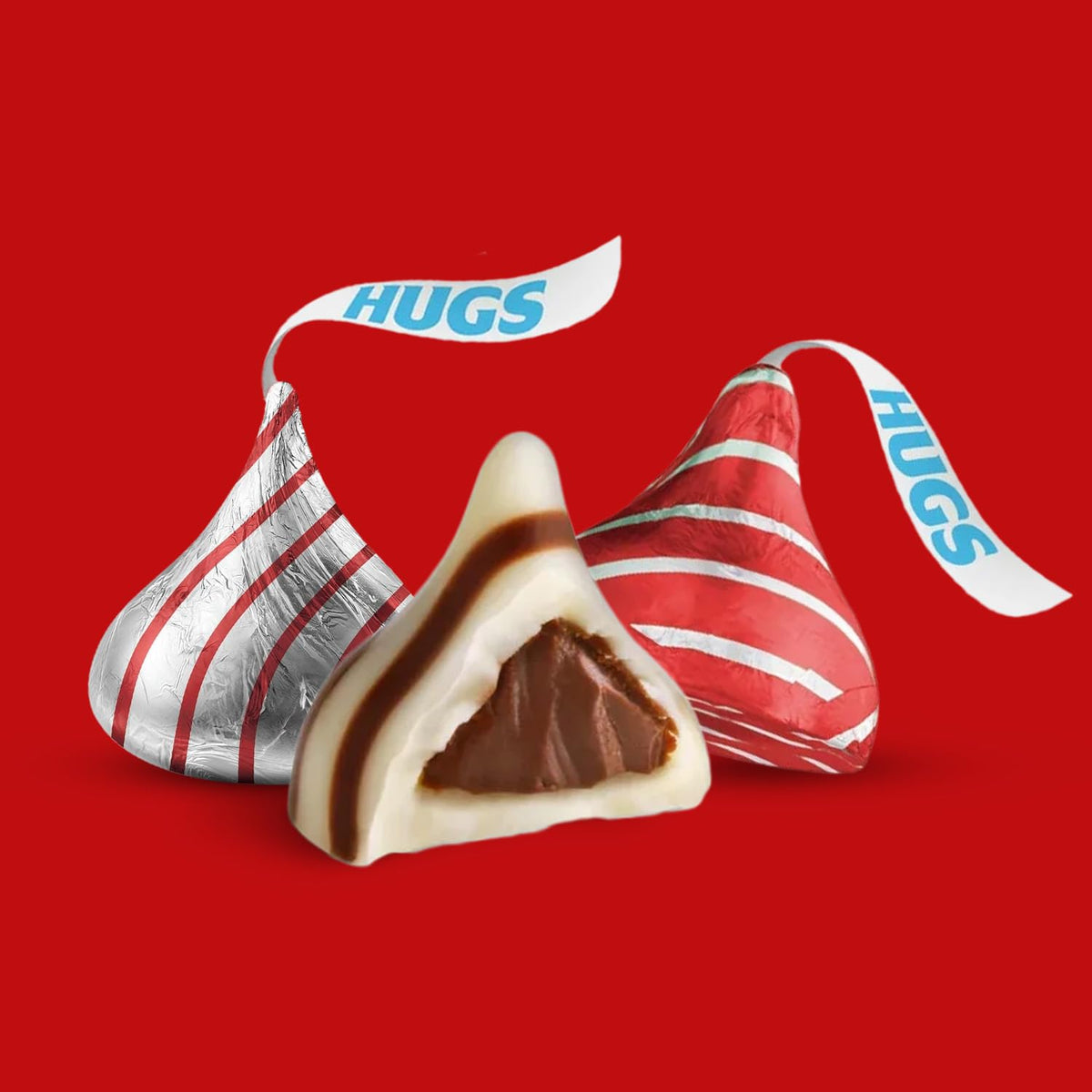 Bulk Milk Chocolate Hugs Candy Bulk - 1 Pound Bag Individually Wrapped Milk Chocolate Swirled with White Creme for Baking, Parties, Candy Buffets