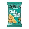 UGLIES Kettle-Cooked Potato Chips, Gluten-Free Snacks, Kosher-Friendly, Non-GMO Snacks for Kids or Office, Salt and Vinegar Potato Chips, 2 Oz. Each