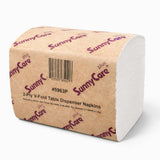SunnyCare #5963P V-fold 2-Ply White Paper Dispenser Napkin 6000/cs