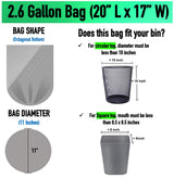 2.6 Gallon (10 Liter) Clear Small Trash Bags (440 Bags) 2 Gallon Bathroom Garbage Bags Plastic Wastebasket Can Liners for Home and Office Bins, 440