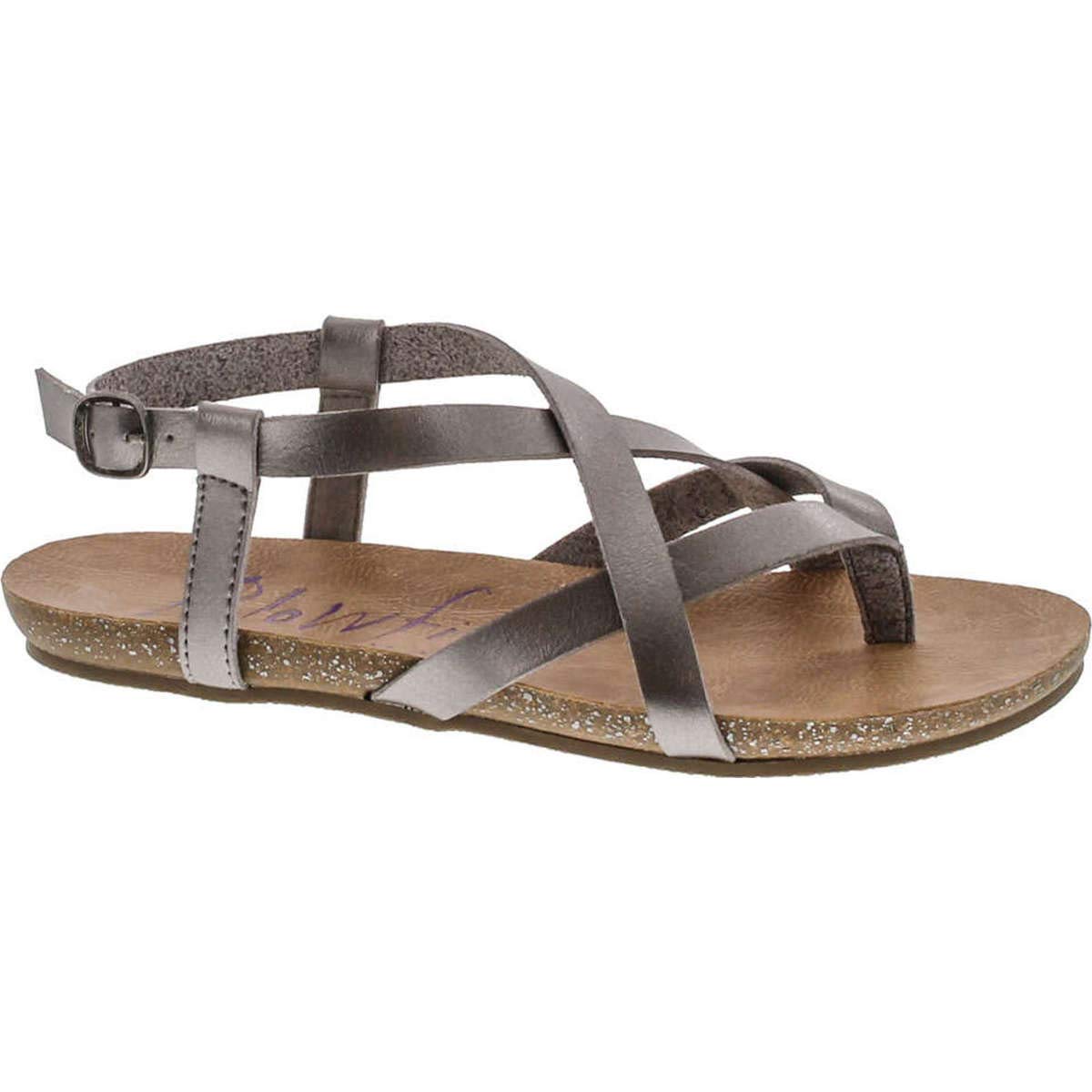 Blowfish Women's Granola Fisherman Sandal,Pearl Pewter Dyecut Pu,6.5