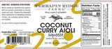 Terrapin Ridge Farms Coconut Curry Aioli Sauce - Aromatic Squeeze Condiment - 2 Pack, 8.25 oz Bottles