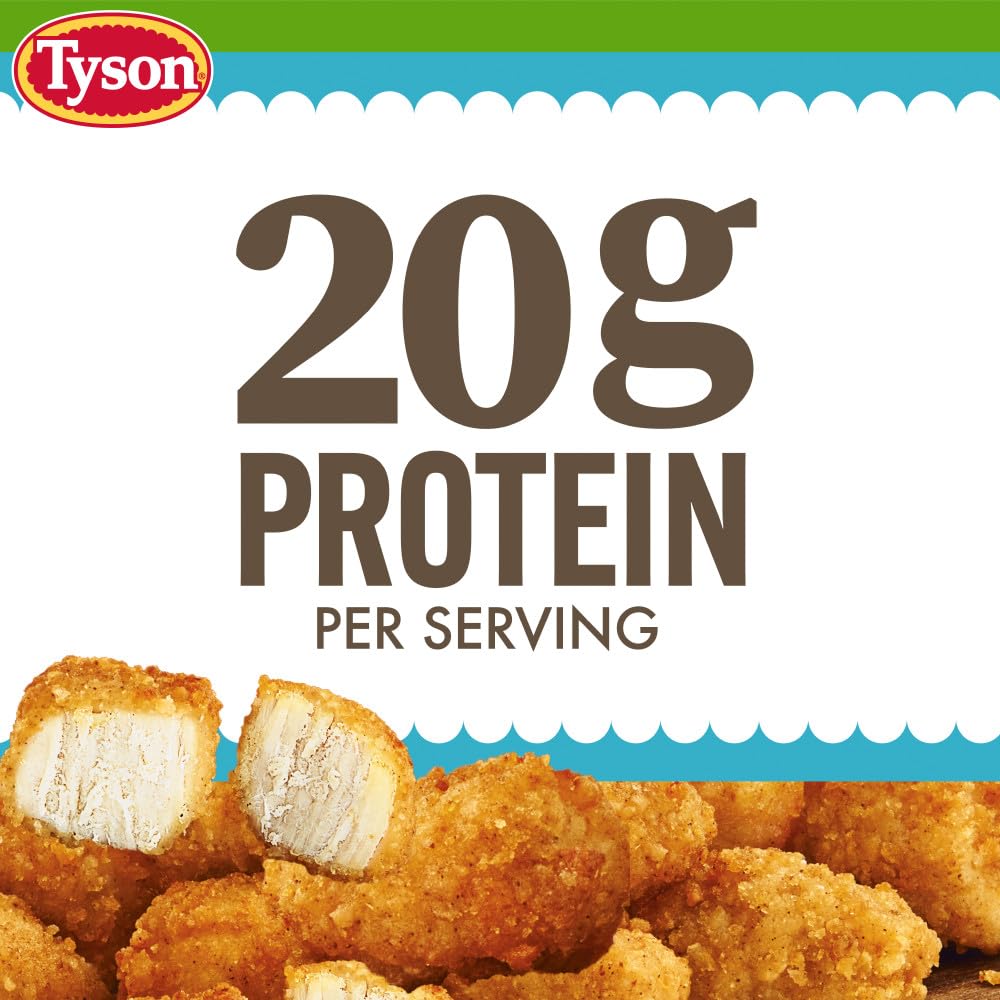 Tyson Lightly Breaded Boneless Chicken Bites, 1.25 Lb Bag
