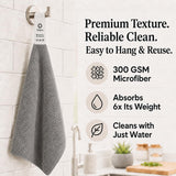 Solyra Oeko-Tex Certified Microfiber Cleaning Cloths - Non-Toxic, Safe for Family & Pets - 6 Pack Kitchen Rags for Counter - 12x12 in, Lint-Free
