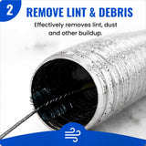 Dryer Lint Brush Vent Cleaner Lint Trap Cleaning Tool Dryer Vent Brush Long Flexible with Wood Handle 27.95Inches Medium Size for Dryer Vent Cleaning