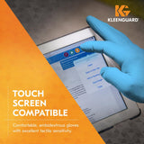 Kleenguard™ G10 Comfort Plus™ Blue Nitrile Gloves (54188), 4 Mil, Ambidextrous, Touchscreen Compatible, L (100 Gloves/Box)