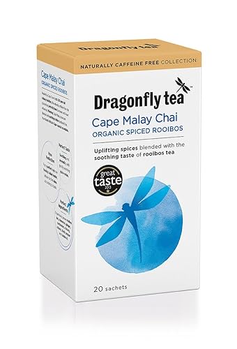 English Dragonfly Organic Teas, Cape Malay Rooibos Chai, 0.07-Ounce