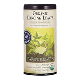 The Republic of Tea Organic Dancing Leaves Green Tea, 50 Tea Bag Tin