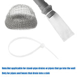 Lint Traps 10 Pieces Lint Trap Laundry Mesh Washer Hose Filter Hose Screen Filter Catcher with 10 Pcs Cable Ties Sink Drain Hose Filter Catcher