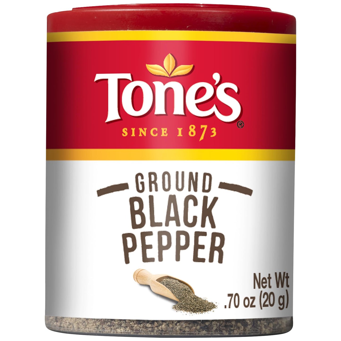 Tone's Ground Black Pepper, 0.70 Ounce