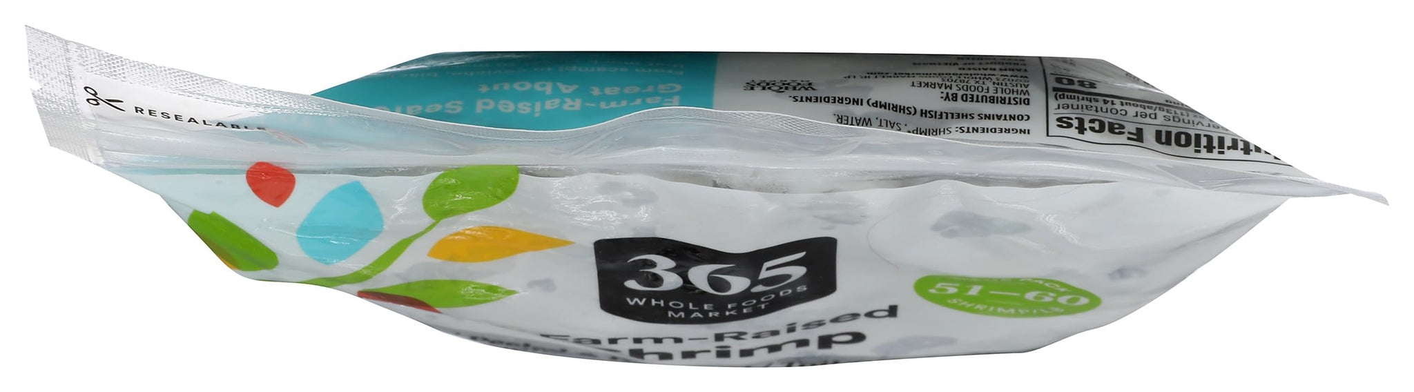 365 by Whole Foods Market Tail-Off Shrimp 51-60 Count Value Pack, 32 OZ