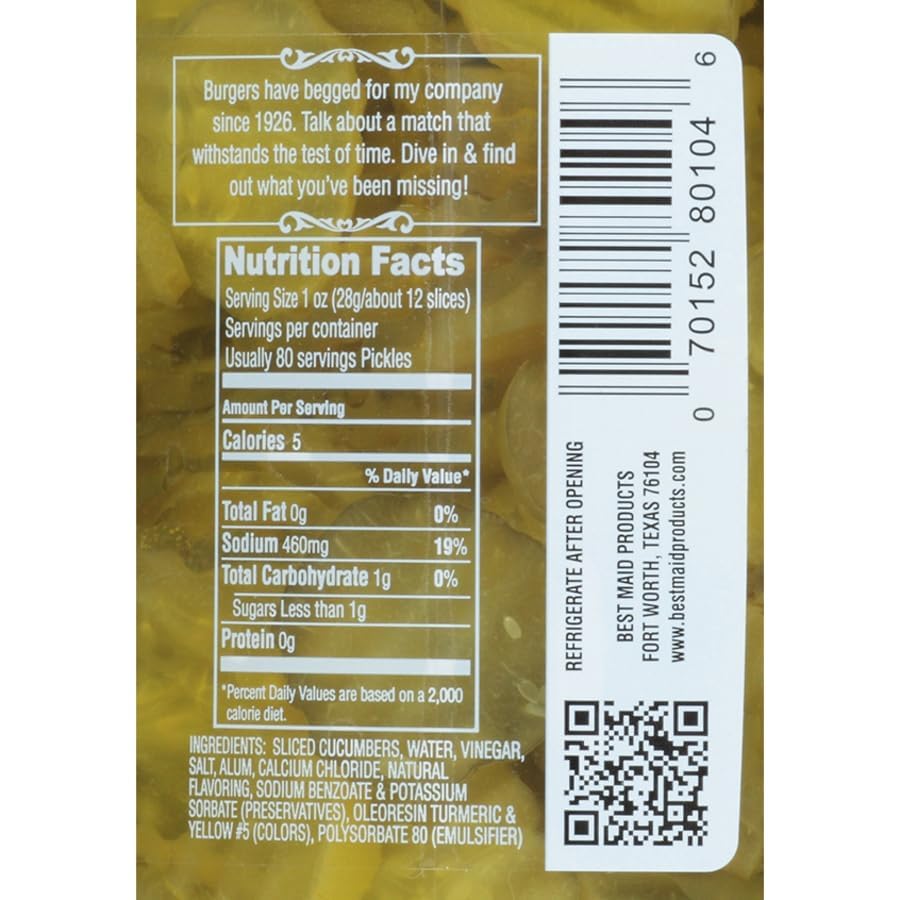 Best Maid Hamburger Slices 1 Gal (2 Pack)