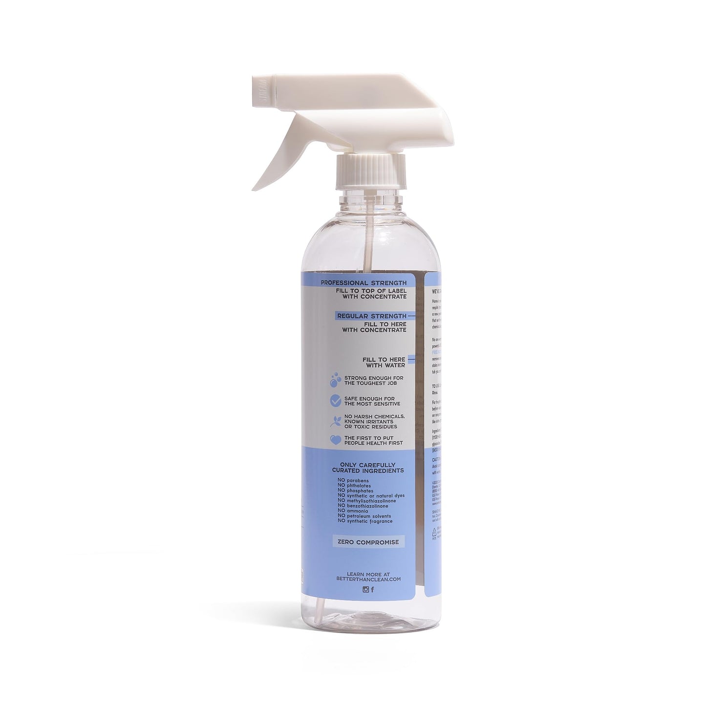 Better Than Clean™ Bath and Shower Cleaner Starter Pack - Fragrance Free, Plant-Based, Non-Toxic, Bathroom Cleaner with 8oz Concentrate & 16oz Empty