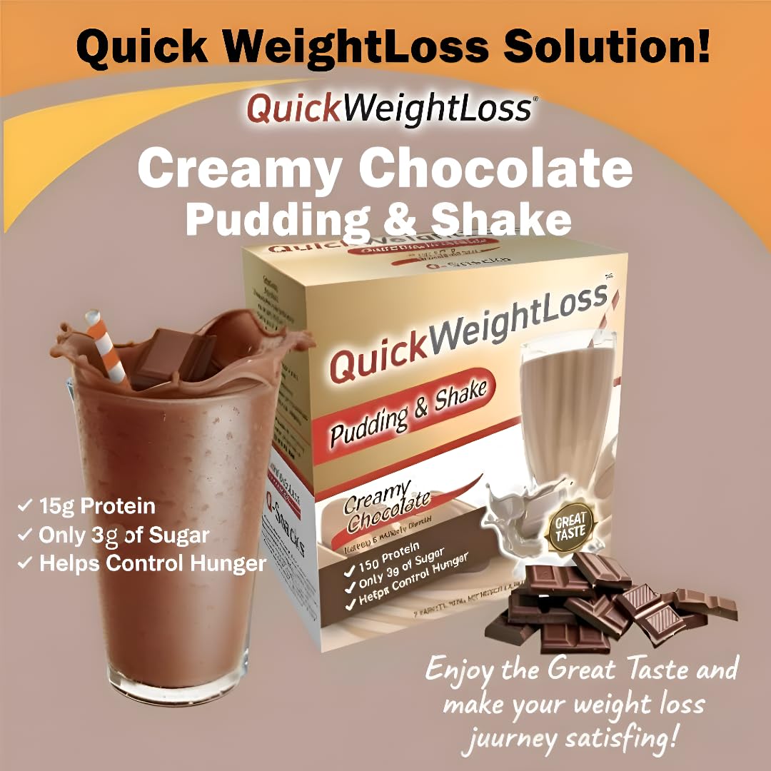 Creamy Chocolate Protein Pudding & Shake Mix Powder | High Protein Meal Replacement | Fast Weight Loss Supplements | Gym Fitness Support | Low Calorie