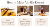 Madagascar V. Planifolia Vanilla Beans - Gourmet Grade A - Vacuum Packaged - For At-Home Vanilla Extract Making, Brewing & For Use in Baking (16