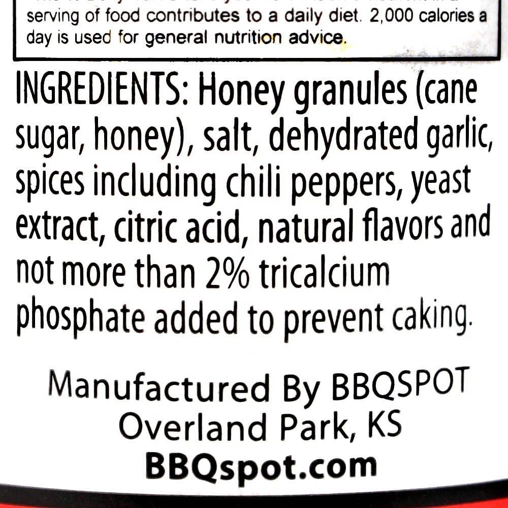 Bbq Spot Rub Some Rib Honey and Sriracha Seasoning Rub 6 oz.