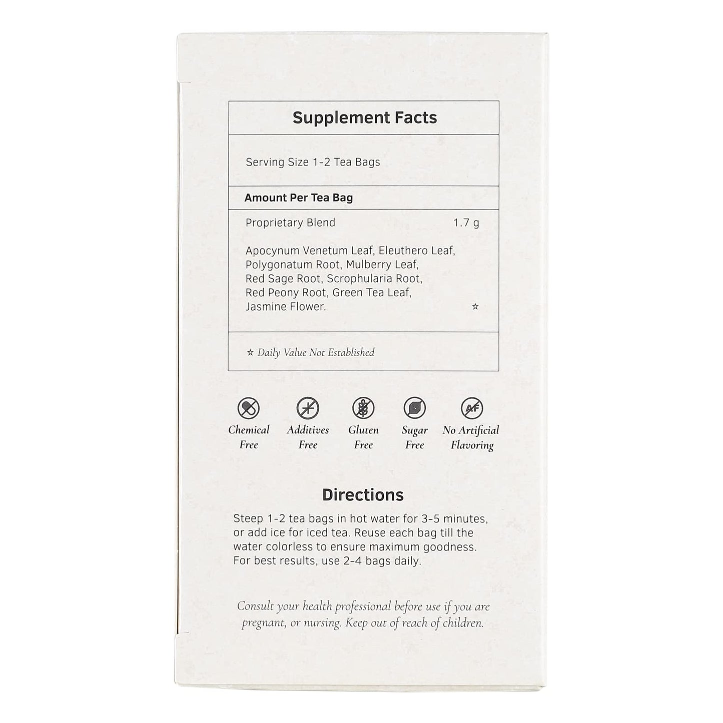 Health King Blood Pressure Herb Tea, Teabags, 20 Count Box