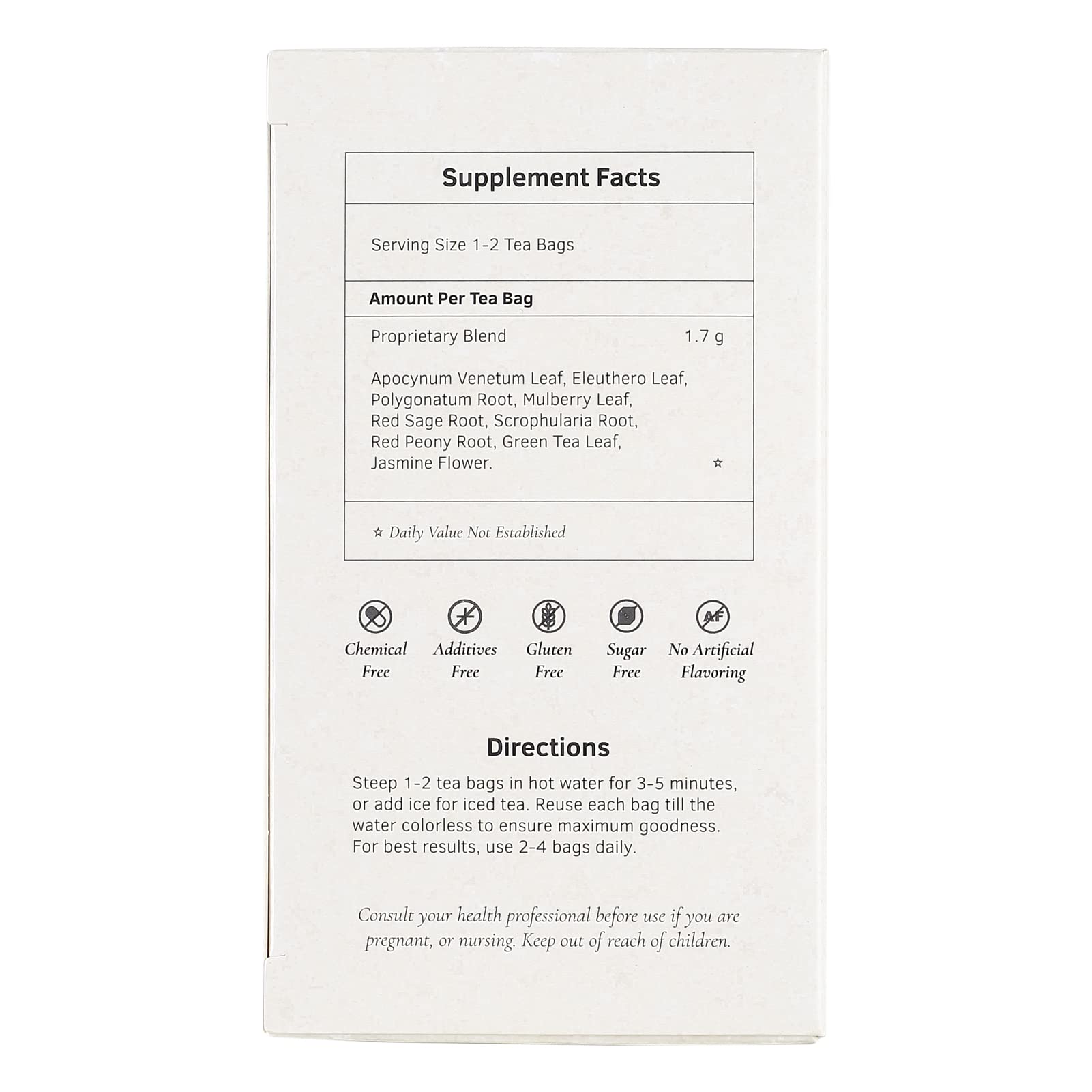 Health King Blood Pressure Herb Tea, Teabags, 20 Count Box