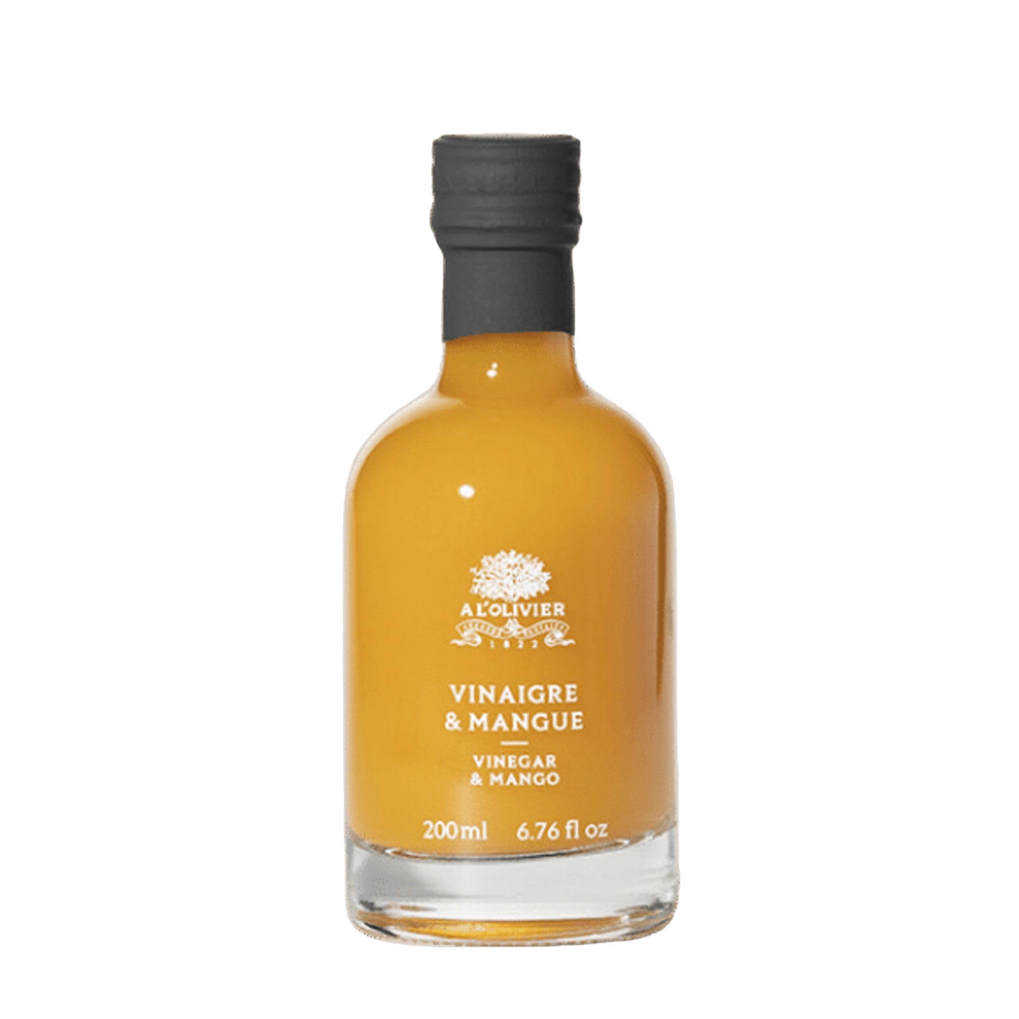 A L'Olivier Mango Fruit Vinegar, 7-Ounce, Yellow
