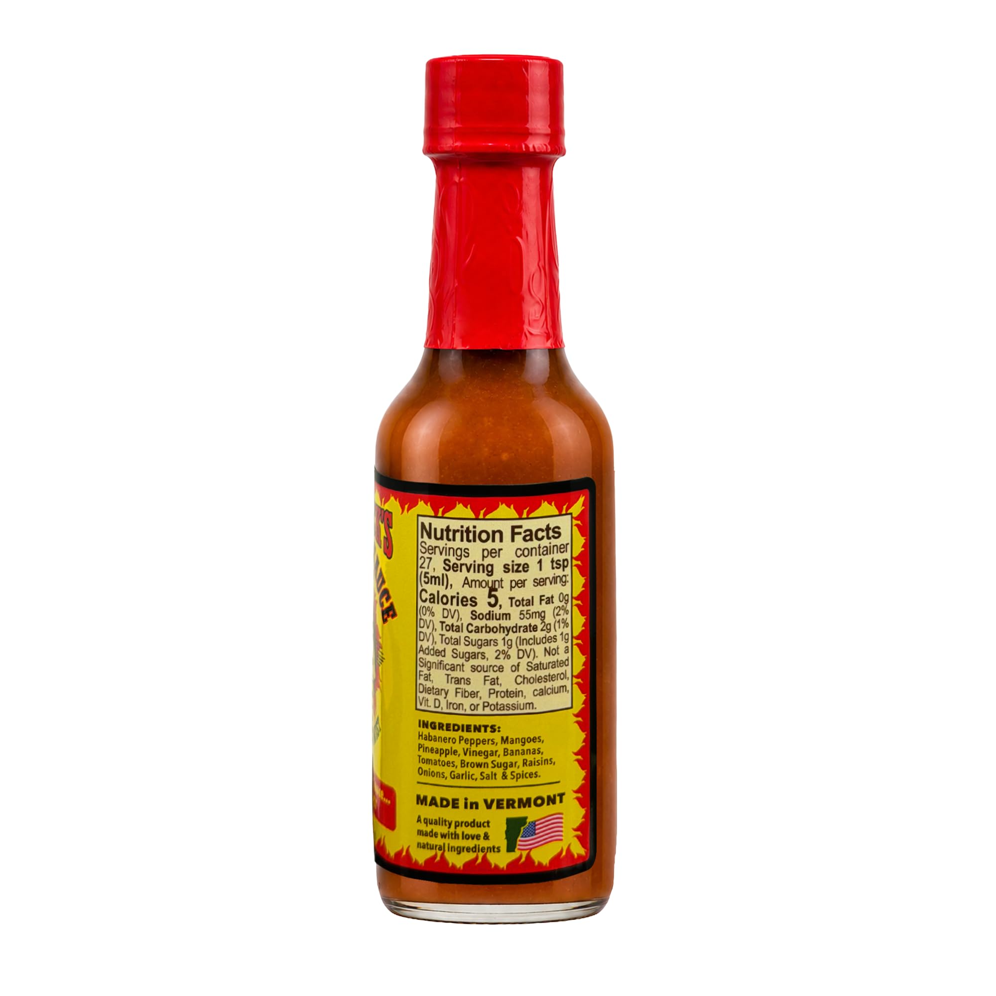 Dirty Dick's Original Hot Sauce, 5 Fl Oz | Award-Winning Habanero Hot Sauce with Tropical Fruits, Peppers & Spices | Sweet Heat, Gluten Free, Gourmet