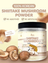Premium Korean Shiitake Mushroom Powder 100g, 100% Pure, Natural Umami Seasoning, No Additives, Rich Flavor Booster for Soup, Broth, Stir-Fry