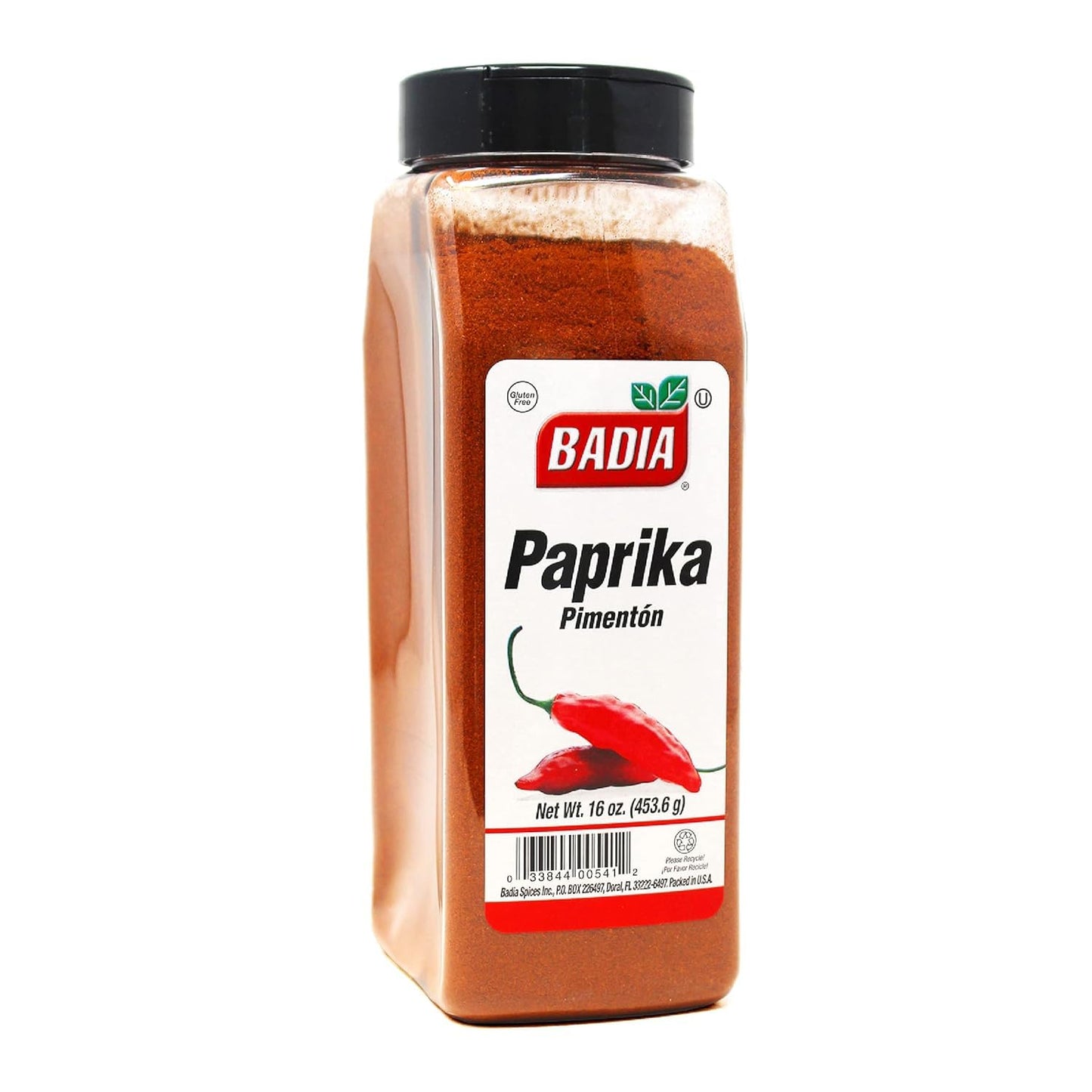 Badia Paprika, 16 oz - Mild Sweet Flavor for Cooking Rice, Seafood, Stews, Garnishing, Grilling & Seasoning, All-Natural Spice